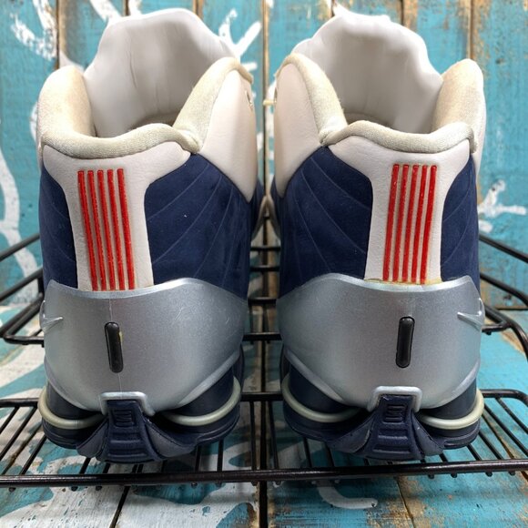 Nike Shox BB4 HOH Mens Sz 12 Olympic 2012 Obsidian Blue Vince Carter 376918-100 main image 7